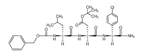 (S)-3-((S)-2-Benzyloxycarbonylamino-4-methyl-pentanoylamino)-N-[(S)-carbamoyl-(4-chloro-phenyl)-methyl]-succinamic acid tert-butyl ester CAS:69902-14-3 manufacturer & supplier