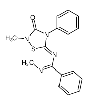 N-methyl-N'-(2-methyl-3-oxo-4-phenyl-[1,2,4]thiadiazolidin-5-ylidene)-benzamidine CAS:69909-62-2 manufacturer & supplier