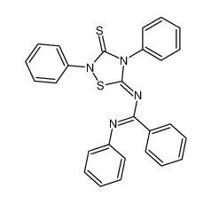 N-(2,4-diphenyl-3-thioxo-[1,2,4]thiadiazolidin-5-ylidene)-N'-phenyl-benzamidine CAS:69909-81-5 manufacturer & supplier