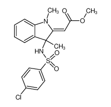 [3-(4-chloro-benzenesulfonylamino)-1,3-dimethyl-1,3-dihydro-indol-2-ylidene]-acetic acid methyl ester CAS:69913-96-8 manufacturer & supplier