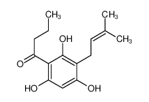 1-[2,4,6-trihydroxy-3-(3-methylbut-2-enyl)phenyl]butan-1-one CAS:69916-08-1 manufacturer & supplier