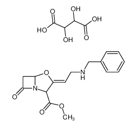 3-[2-Benzylamino-eth-(Z)-ylidene]-7-oxo-4-oxa-1-aza-bicyclo[3.2.0]heptane-2-carboxylic acid methyl ester; compound with 2,3-dihydroxy-succinic acid CAS:69926-57-4 manufacturer & supplier