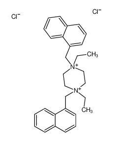 1,4-diethyl-1,4-bis(naphthalen-1-ylmethyl)piperazine-1,4-diium,dichloride CAS:69928-34-3 manufacturer & supplier