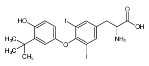 DL-Tyrosine, O-[3-(1,1-dimethylethyl)-4-hydroxyphenyl]-3,5-diiodo- CAS:6994-12-3 manufacturer & supplier