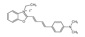 2-((1E,3E)-4-(4-(dimethylamino)phenyl)buta-1,3-dien-1-yl)-3-ethylbenzo[d]oxazol-3-ium iodide CAS:69943-53-9 manufacturer & supplier