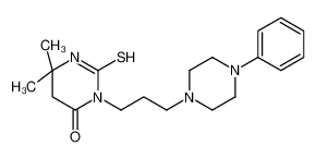 6,6-dimethyl-3-[3-(4-phenylpiperazin-1-yl)propyl]-2-sulfanylidene-1,3-diazinan-4-one CAS:69949-54-8 manufacturer & supplier