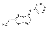 (6-methylsulfanyl-[1,3,4]thiadiazolo[2,3-c][1,2,4]thiadiazol-3-ylidene)-phenyl-amine CAS:69949-70-8 manufacturer & supplier