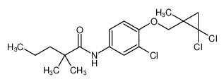 N-(3-chloro-4-((2,2-dichloro-1-methylcyclopropyl)methoxy)phenyl)-2,2-dimethylpentanamide CAS:69954-36-5 manufacturer & supplier