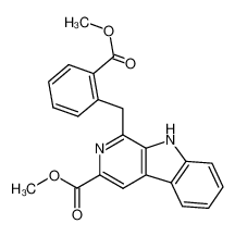 1-(2-methoxycarbonyl-benzyl)-9H-β-carboline-3-carboxylic acid methyl ester CAS:69954-49-0 manufacturer & supplier