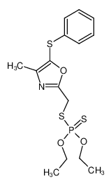 dithiophosphoric acid O,O'-diethyl ester S-(4-methyl-5-phenylsulfanyl-oxazol-2-ylmethyl) ester CAS:69958-23-2 manufacturer & supplier