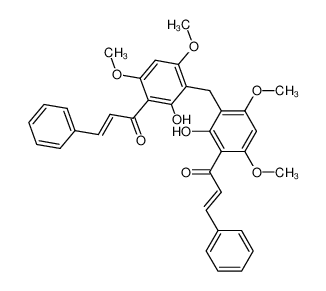 (E)-1-(2-Hydroxy-3-{2-hydroxy-4,6-dimethoxy-3-[(E)-(3-phenyl-acryloyl)]-benzyl}-4,6-dimethoxy-phenyl)-3-phenyl-propenone CAS:69988-04-1 manufacturer & supplier