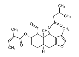 3β-angeloyloxy-6β-(3-methylbutanoyloxy)furanoeremophilan-14-al CAS:69995-76-2 manufacturer & supplier