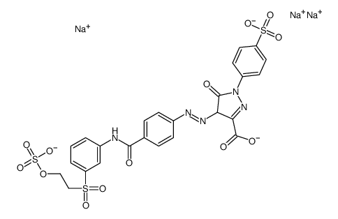 trisodium,5-oxo-4-[[4-[[3-(2-sulfonatooxyethylsulfonyl)phenyl]carbamoyl]phenyl]diazenyl]-1-(4-sulfonatophenyl)-4H-pyrazole-3-carboxylate CAS:72187-36-1 manufacturer & supplier