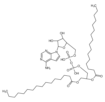 [(2R)-3-[[[(2R,3S,4S,5R)-5-(4-aminopyrrolo[2,3-d]pyrimidin-7-yl)-3,4-dihydroxyoxolan-2-yl]methoxy-hydroxyphosphoryl]oxy-hydroxyphosphoryl]oxy-2-hexadecanoyloxypropyl] hexadecanoate CAS:78679-20-6 manufacturer & supplier