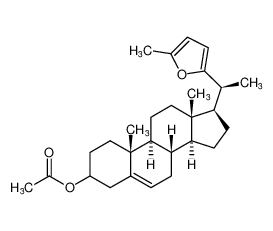 (8S,9S,10R,13S,14S,17R)-10,13-dimethyl-17-((S)-1-(5-methylfuran-2-yl)ethyl)-2,3,4,7,8,9,10,11,12,13,14,15,16,17-tetradecahydro-1H-cyclopenta[a]phenanthren-3-yl acetate CAS:79407-74-2 manufacturer & supplier