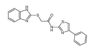 2-(1H-Benzoimidazol-2-ylsulfanyl)-N-(4-phenyl-thiazol-2-yl)-acetamide CAS:79420-19-2 manufacturer & supplier