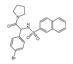 Naphthalene-2-sulfonic acid [1-(4-bromo-phenyl)-2-oxo-2-pyrrolidin-1-yl-ethyl]-amide CAS:79422-82-5 manufacturer & supplier