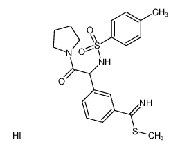 3-[2-Oxo-2-pyrrolidin-1-yl-1-(toluene-4-sulfonylamino)-ethyl]-thiobenzimidic acid methyl ester; hydriodide CAS:79423-26-0 manufacturer & supplier