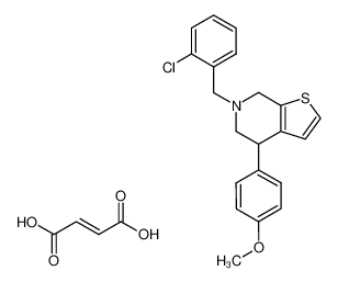 6-(2-Chloro-benzyl)-4-(4-methoxy-phenyl)-4,5,6,7-tetrahydro-thieno[2,3-c]pyridine; compound with (E)-but-2-enedioic acid CAS:79442-17-4 manufacturer & supplier