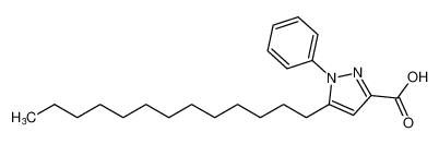 1H-Pyrazole-3-carboxylic acid, 1-phenyl-5-tridecyl- CAS:79445-41-3 manufacturer & supplier