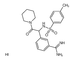 3-[2-Oxo-2-piperidin-1-yl-1-(toluene-4-sulfonylamino)-ethyl]-benzamidine; hydriodide CAS:79446-80-3 manufacturer & supplier