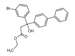 3-Biphenyl-4-yl-3-(3-bromo-phenyl)-3-hydroxy-propionic acid ethyl ester CAS:79446-85-8 manufacturer & supplier