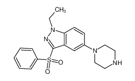 1-ethyl-3-(phenylsulfonyl)-5-(piperazin-1-yl)-1H-indazole CAS:794463-43-7 manufacturer & supplier