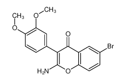 2-amino-6-bromo-3-(3,4-dimethoxyphenyl)chromen-4-one CAS:79448-63-8 manufacturer & supplier