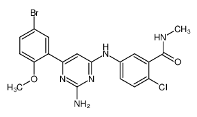 5-[2-Amino-6-(5-bromo-2-methoxy-phenyl)-pyrimidin4-ylamino]-2-chloro-N-methyl-benzamide CAS:794494-73-8 manufacturer & supplier