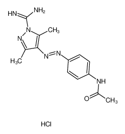 N-[4-[(1-carbamimidoyl-3,5-dimethylpyrazol-4-yl)diazenyl]phenyl]acetamide CAS:79451-60-8 manufacturer & supplier