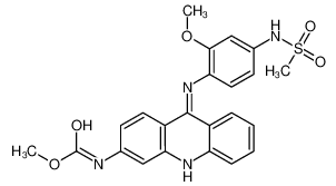 methyl N-[9-[4-(methanesulfonamido)-2-methoxyanilino]acridin-3-yl]carbamate CAS:79453-40-0 manufacturer & supplier