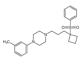 Piperazine, 1-(3-methylphenyl)-4-[3-[1-(phenylsulfonyl)cyclobutyl]propyl]- CAS:794530-64-6 manufacturer & supplier