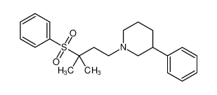 Piperidine, 1-[3-methyl-3-(phenylsulfonyl)butyl]-3-phenyl- CAS:794531-95-6 manufacturer & supplier