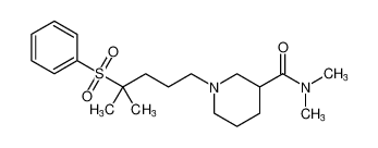 N,N-dimethyl-1-(4-methyl-4-(phenylsulfonyl)pentyl)piperidine-3-carboxamide CAS:794532-30-2 manufacturer & supplier