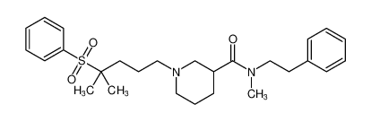 N-methyl-1-(4-methyl-4-(phenylsulfonyl)pentyl)-N-phenethylpiperidine-3-carboxamide CAS:794532-33-5 manufacturer & supplier