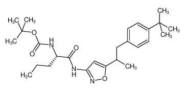 (1-{5-[2-(4-tert-butyl-phenyl)-1-methyl-ethyl]-isoxazol-3-ylcarbamoyl}-butyl)-carbamic acid tert butyl ester CAS:794565-04-1 manufacturer & supplier