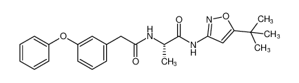 (S)-N-(5-(tert-butyl)isoxazol-3-yl)-2-(2-(3-phenoxyphenyl)acetamido)propanamide CAS:794566-16-8 manufacturer & supplier