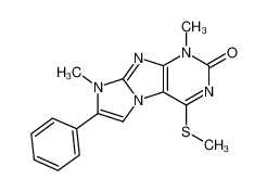 1,8-dimethyl-5-methylthio-2-phenylimidazo(1,2-f)purin-7-one CAS:79457-17-3 manufacturer & supplier