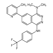 N4,N4-dimethyl-6-(3-methylpyridin-2-yl)-N1-(4-(trifluoromethyl)phenyl)phthalazine-1,4-diamine CAS:794591-96-1 manufacturer & supplier