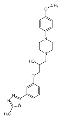 1-(3-(5-methyl-1,3,4-oxadiazol-2-yl)phenoxy)-3-(4-(4-methoxyphenyl)-1-piperazinyl)-2-propanol CAS:79463-36-8 manufacturer & supplier