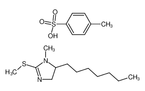 5-Heptyl-1-methyl-2-methylsulfanyl-4,5-dihydro-1H-imidazole; compound with toluene-4-sulfonic acid CAS:79514-26-4 manufacturer & supplier