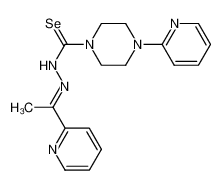 (E)-N-[(Z)-[λ(sup)1(/sup)-selanyl-(4-pyridin-2-ylpiperazin-1-yl)methylidene]amino]-1-pyridin-2-ylethanimine CAS:79514-41-3 manufacturer & supplier