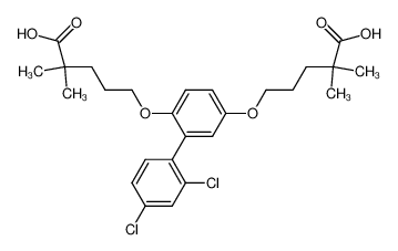 5-[5-(4-Carboxy-4-methyl-pentyloxy)-2',4'-dichloro-biphenyl-2-yloxy]-2,2-dimethyl-pentanoic acid CAS:79520-68-6 manufacturer & supplier