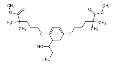 dimethyl 5,5'-[[2-(1-hydroxypropyl)-1,4-phenylene]bis(oxy)]bis[2,2-dimethylpentanoate] CAS:79521-06-5 manufacturer & supplier