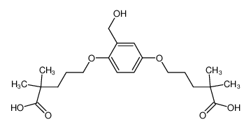 5,5'-[(2-hydroxymethyl)-1,4-phenylenebis(oxy)]bis[2,2-dimethylpentanoic acid] CAS:79521-11-2 manufacturer & supplier