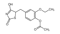 [4-[(2,4-dioxo-1,3-thiazolidin-5-yl)methyl]-2-ethoxyphenyl] acetate CAS:79525-04-5 manufacturer & supplier