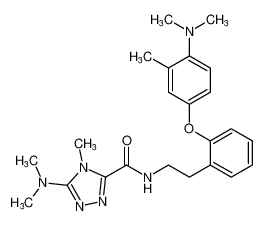 5-(dimethylamino)-N-(2-(4-(dimethylamino)-3-methylphenoxy)phenethyl)-4-methyl-4H-1,2,4-triazole-3-carboxamide CAS:795276-42-5 manufacturer & supplier