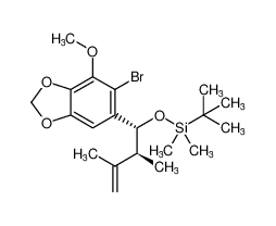 rel-(((1R,2S)-1-(6-bromo-7-methoxybenzo[d][1,3]dioxol-5-yl)-2,3-dimethylbut-3-en-1-yl)oxy)(tert-butyl)dimethylsilane CAS:795278-10-3 manufacturer & supplier