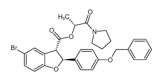 (R)-1-oxo-1-(pyrrolidin-1-yl)propan-2-yl (2S,3S)-2-(4-(benzyloxy)phenyl)-5-bromo-2,3-dihydrobenzofuran-3-carboxylate CAS:795297-01-7 manufacturer & supplier