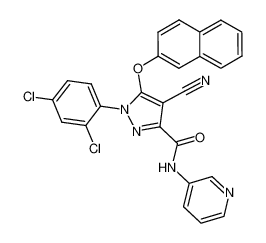 4-cyano-1-(2,4-dichloro-phenyl)-5-(naphthalen-2-yloxy)-1H-pyrazole-3-carboxylic acid pyridin-3-ylamide CAS:795303-65-0 manufacturer & supplier